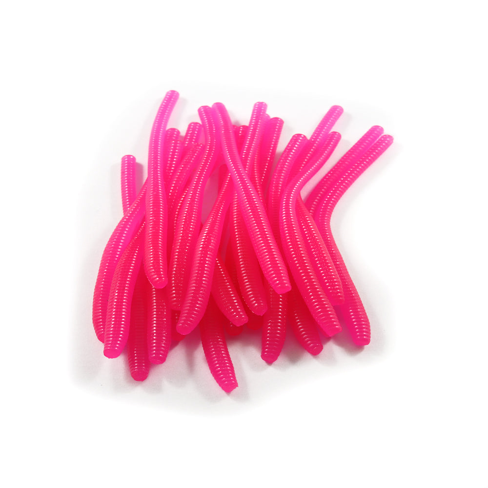 Trout Worms: Hot Pink