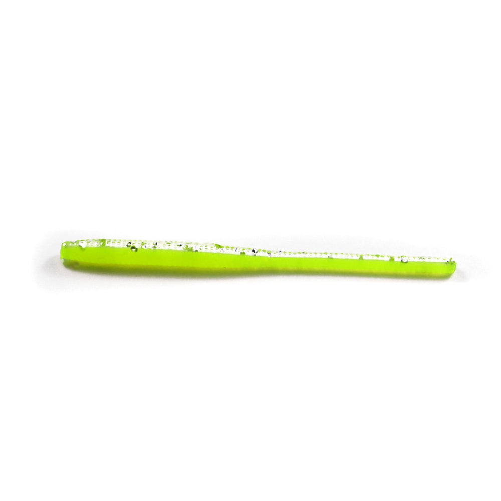 Trout Worms : Bright Chartreuse/Glitter Bomb