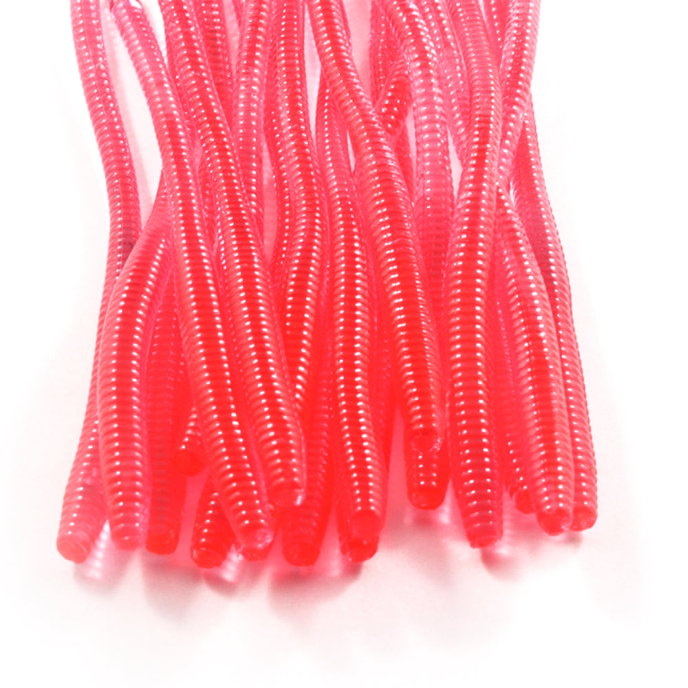 Trout Worms: Clear Red