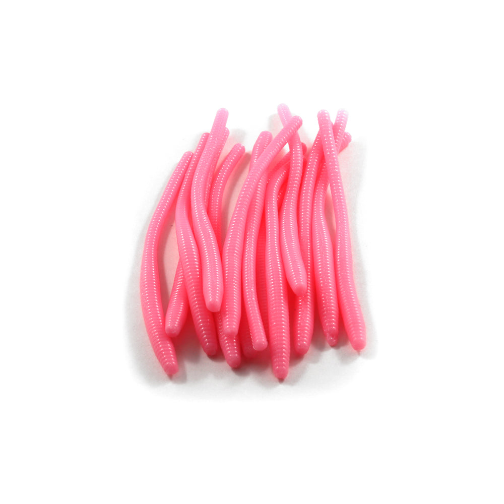 Trout Worms: Dirty Bubble Gum.