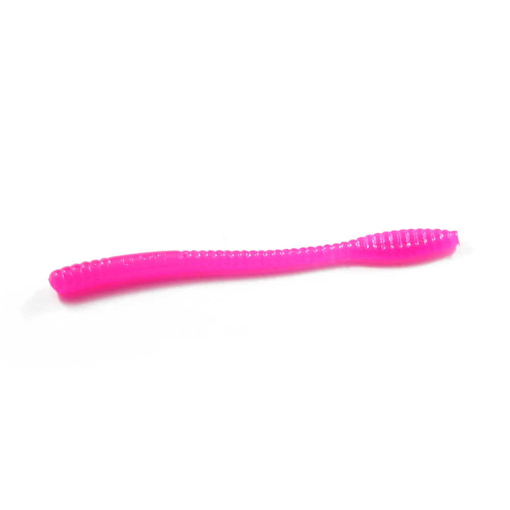 Ultra-Light Steelhead Worms: Hot Pink