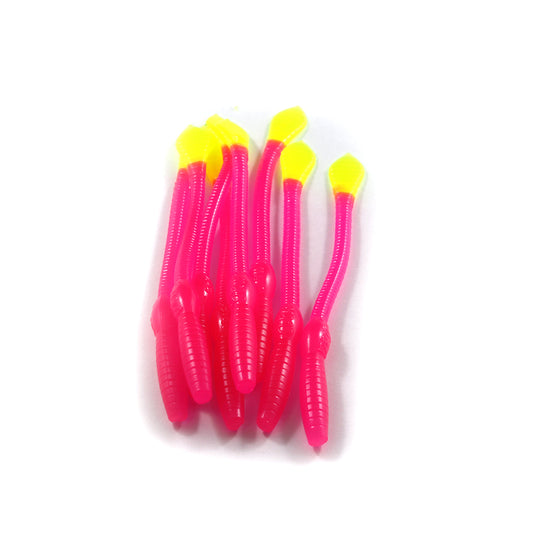Dirty Worms: Hot Pink/Chartreuse Tail