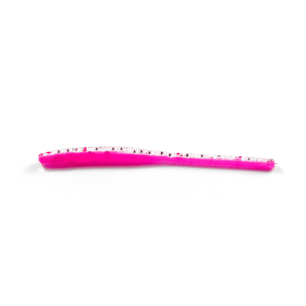 Trout Worms : Hot Pink/Glitter Bomb