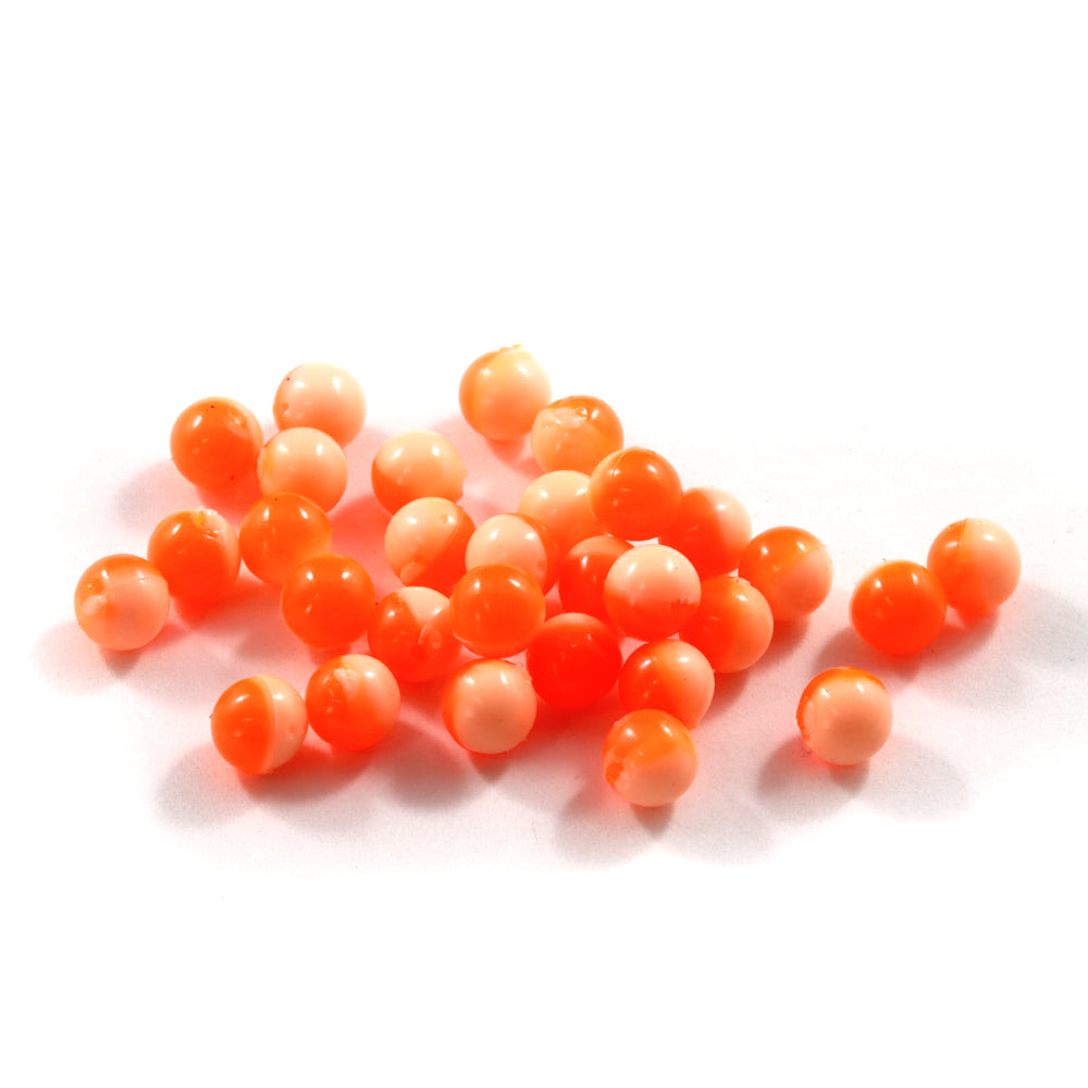 50/50 Soft Beads: Hot Orange/Fuzzy Peach