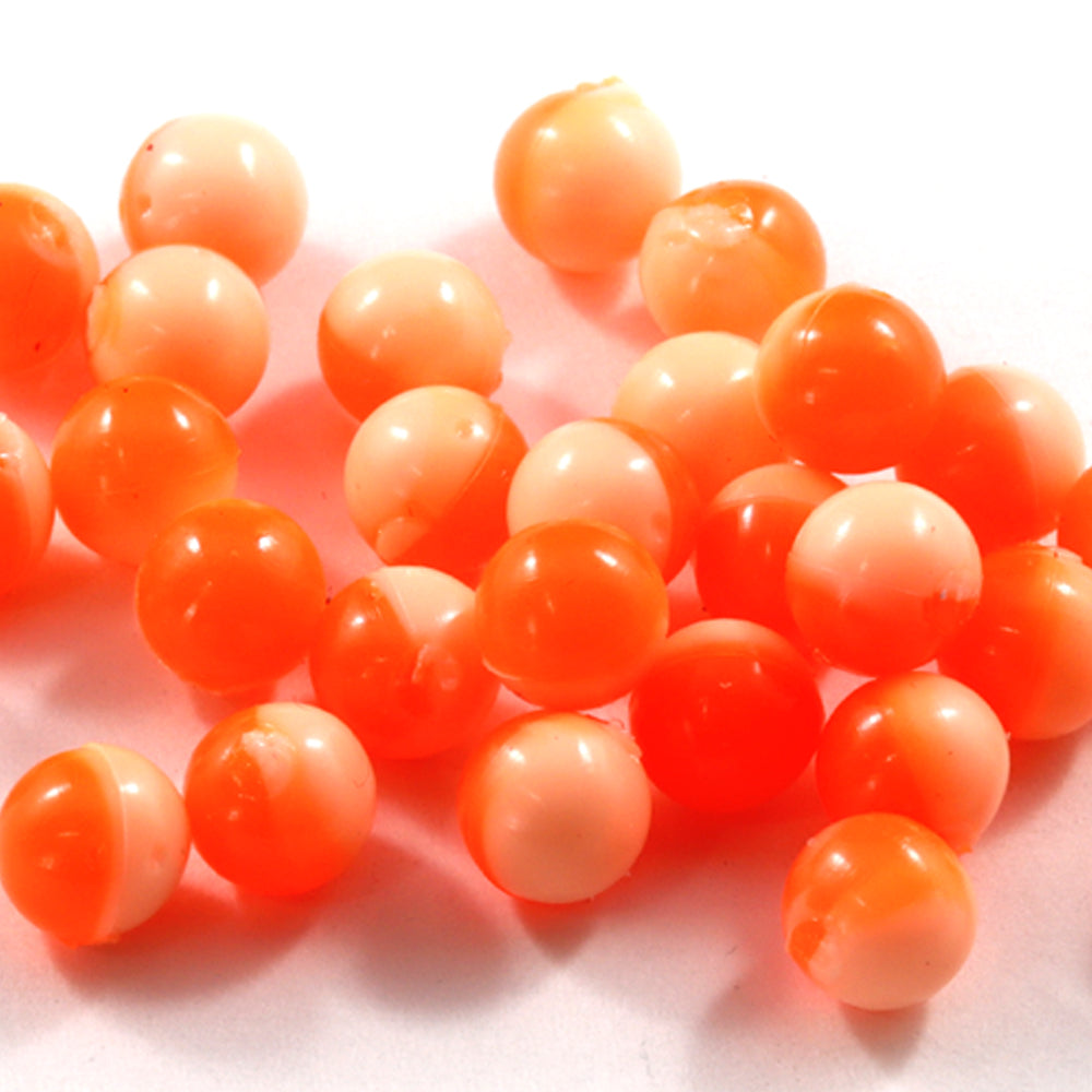 50/50 Soft Beads: Hot Orange/Fuzzy Peach : fifty fifty soft beads