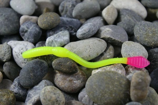 Dirty Worms: Chartreuse/Hot Pink Tail – Cleardrift Tackle Shop