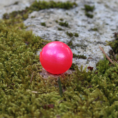 Cleardrift alouette pearl, pink pearl soft soft plastic bead for salmon and steelhead fishing. 