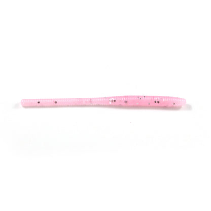 Trout Worms: Glitter Light Bubble Gum.