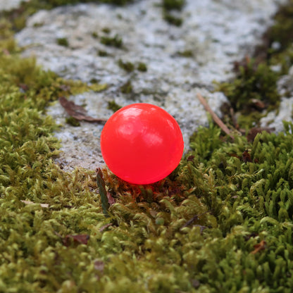 Cleardrift Capilano Pink soft plastic bead for salmon and steelhead fishing.
