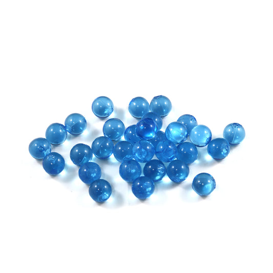 Clear Blue Soft Beads