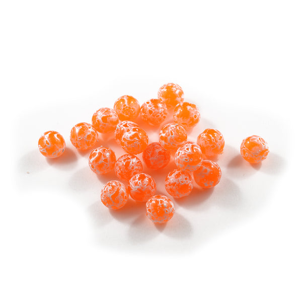 Glazed Soft Beads : Light Orange