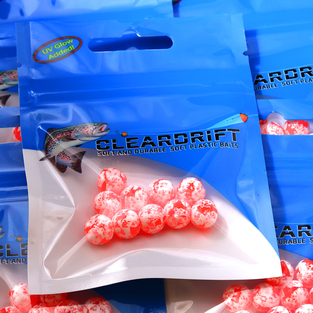 Glazed Soft Beads : Rocket Red