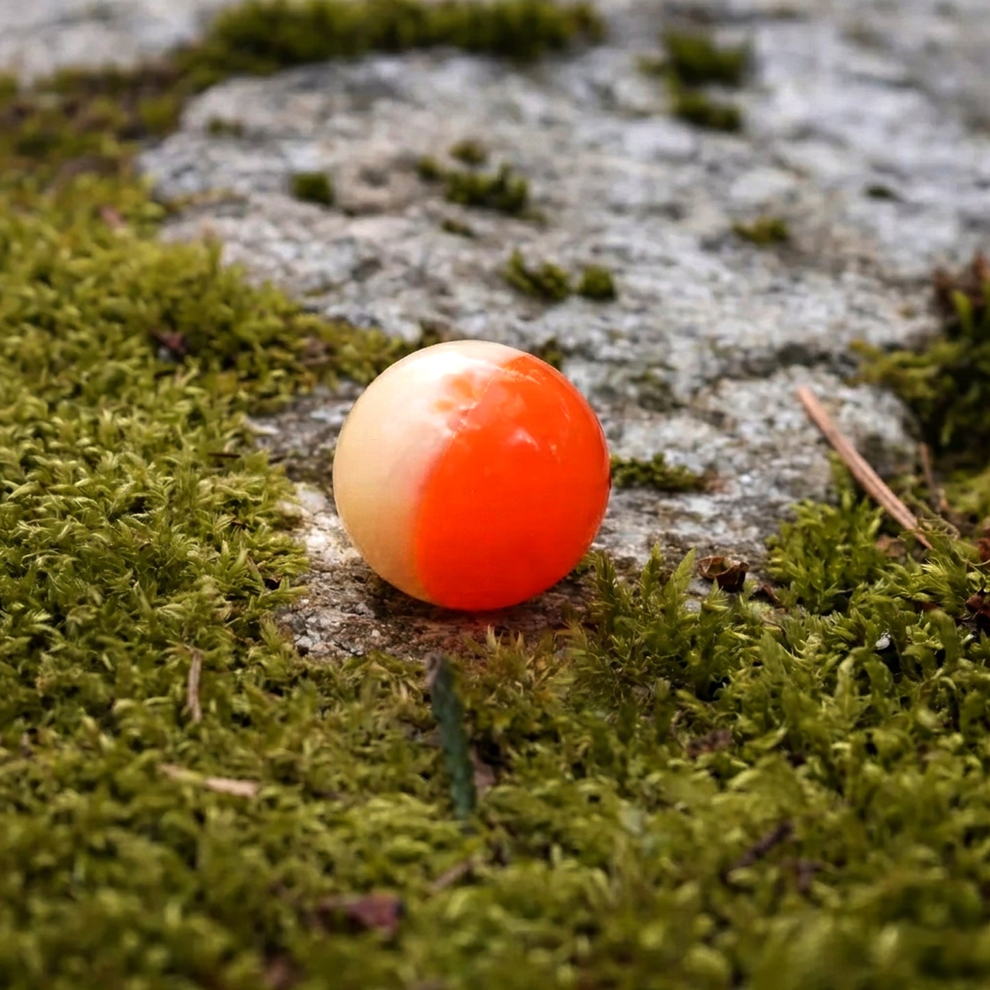 50/50 Soft Beads: Hot Orange/Fuzzy Peach