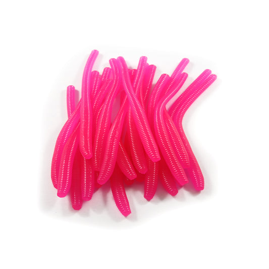 Trout Worms: Hot Pink