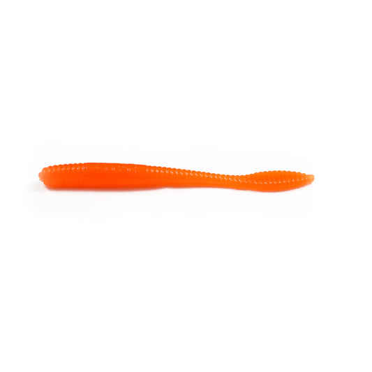 Steelhead Worms: Hot Orange