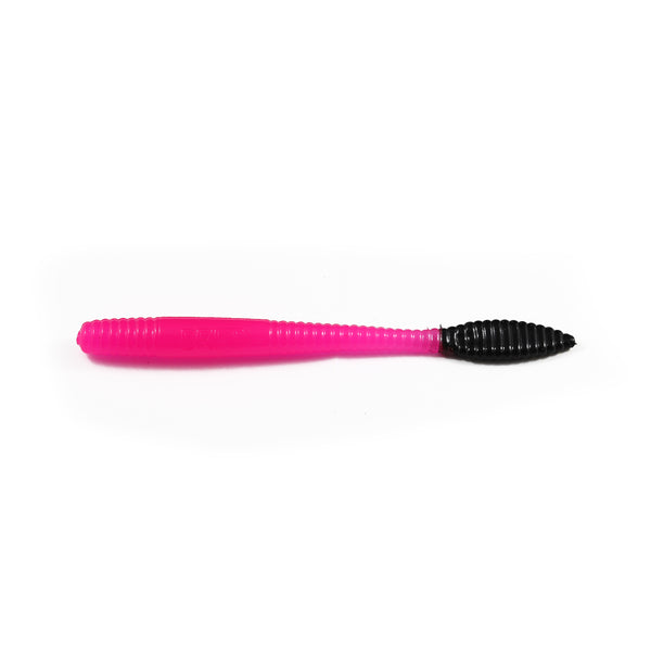 Steelhead Worms: Hot Pink/Black Tail