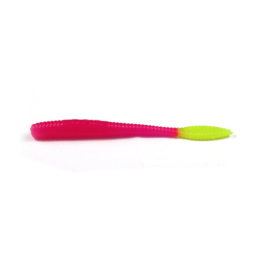 Steelhead Worms:  Hot Pink/Chartreuse