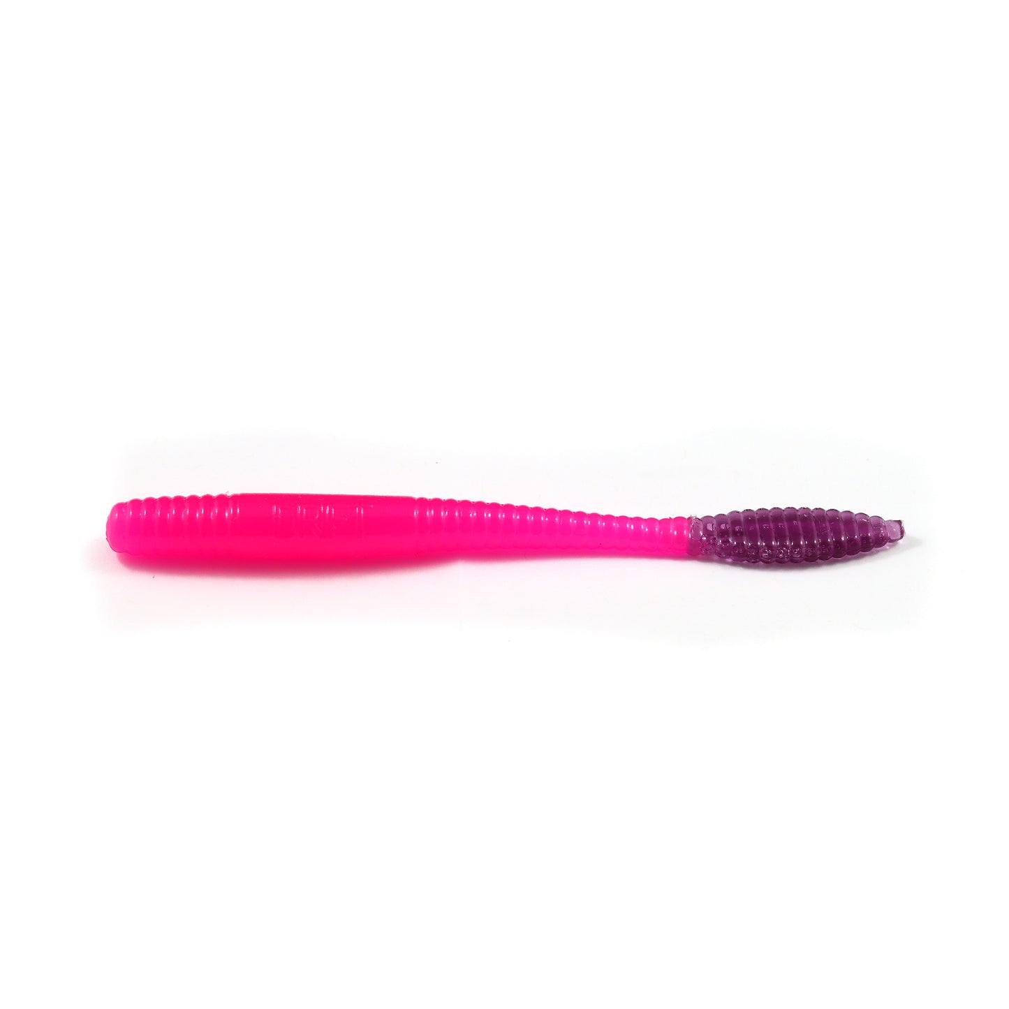 Steelhead Worms: Hot Pink/Purple Tail.