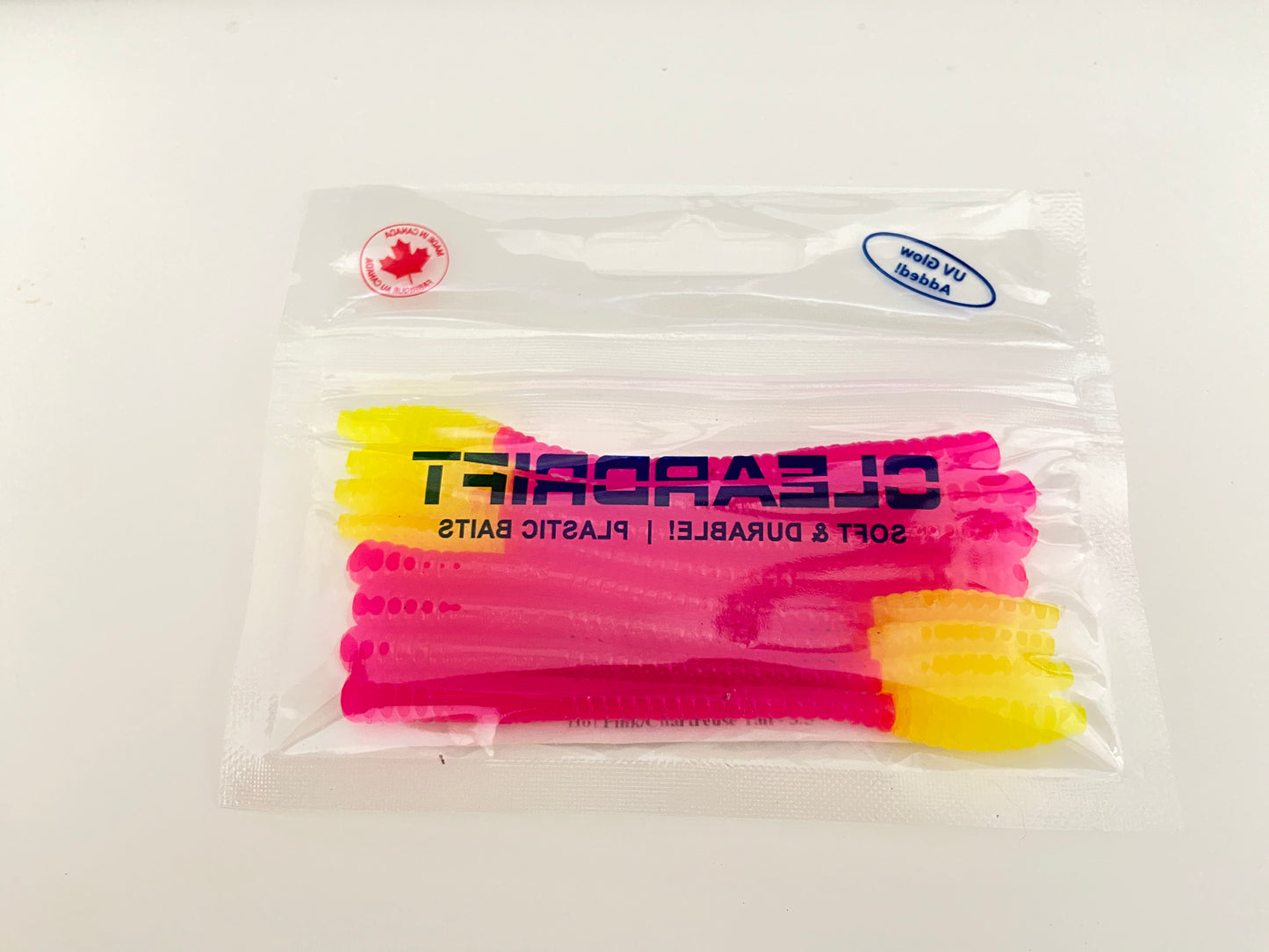 Ultra-Light Steelhead Worms: Hot Pink/Chartreuse Tail