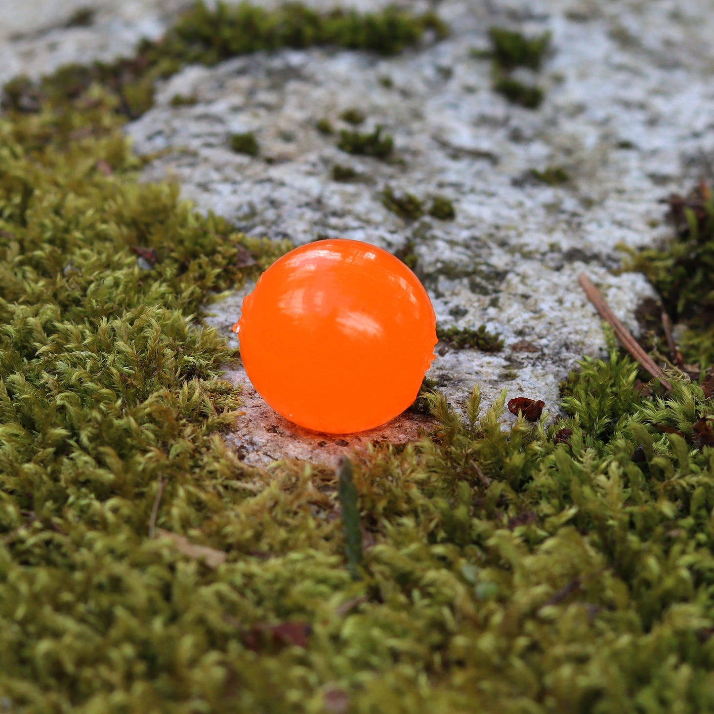 Cleardrift Pumpkin (Light orange) soft beads, ideal for targeting Chinook, Coho, and Chum salmon and steelhead