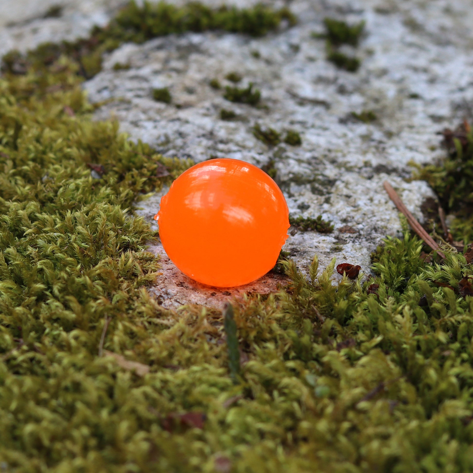 Cleardrift Pumpkin (Light orange) soft beads, ideal for targeting Chinook, Coho, and Chum salmon and steelhead