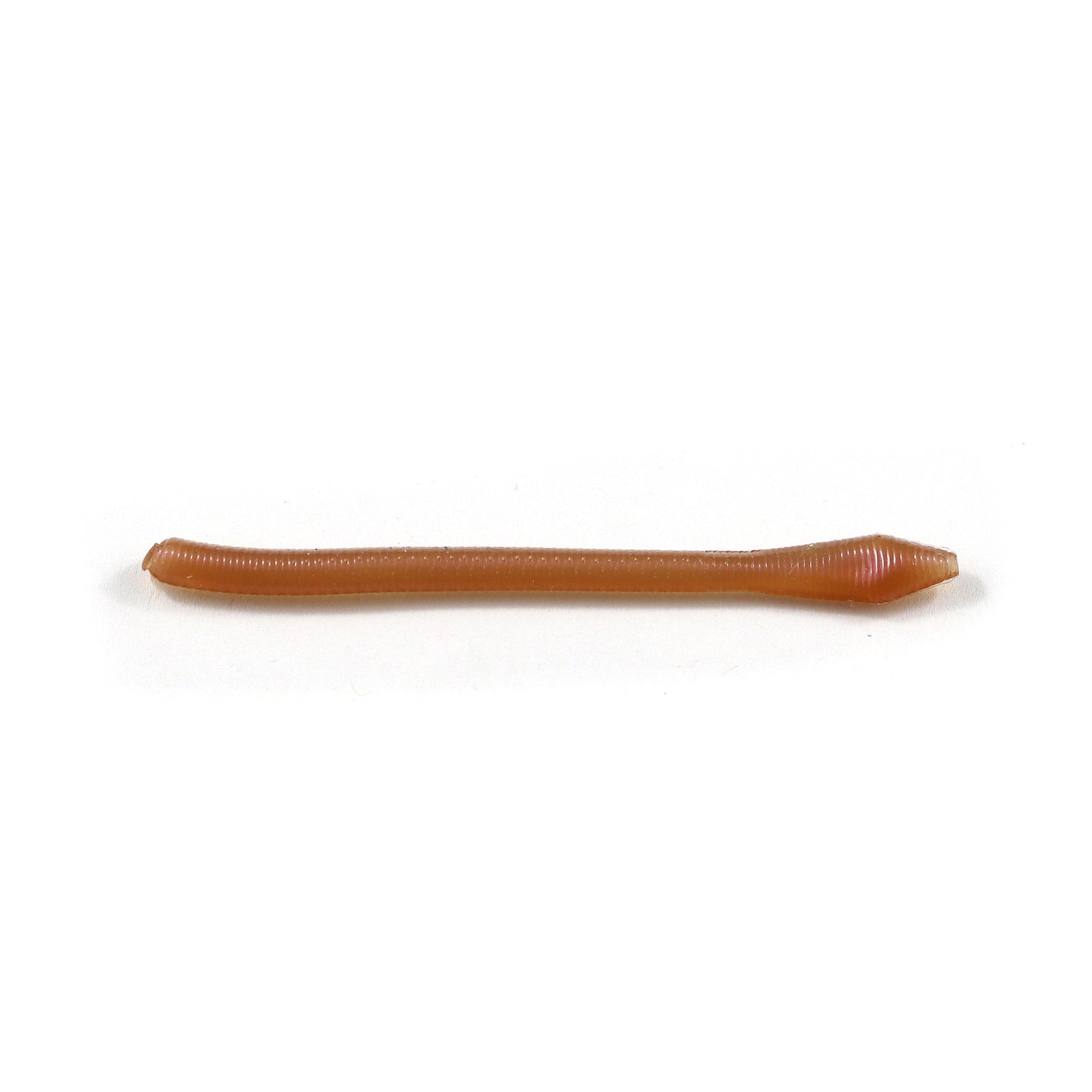 Pointed tail soft plastic trout worm in Nightcrawler brown for steelhead and trout fishing