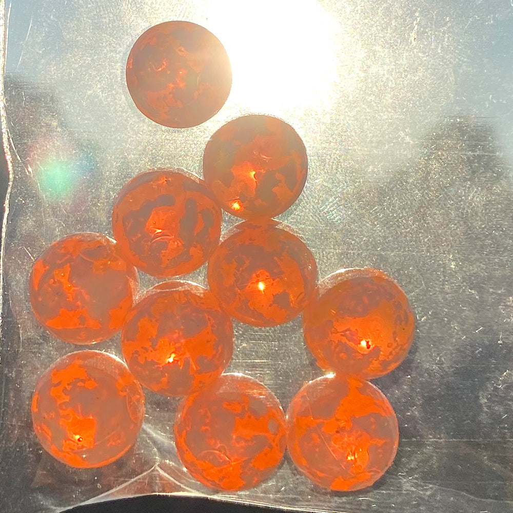 Glazed Soft Beads : Chehalis Orange