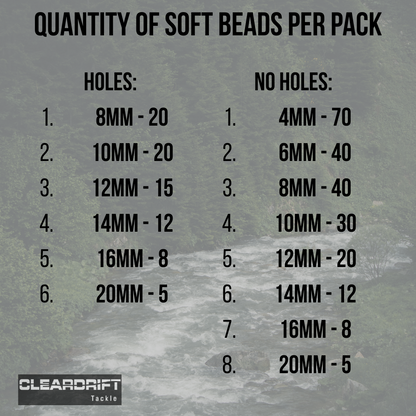Cleardrift BC Orange soft bead pack