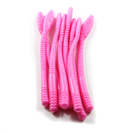 Ultra-Light Steelhead Worms: Bubble Gum