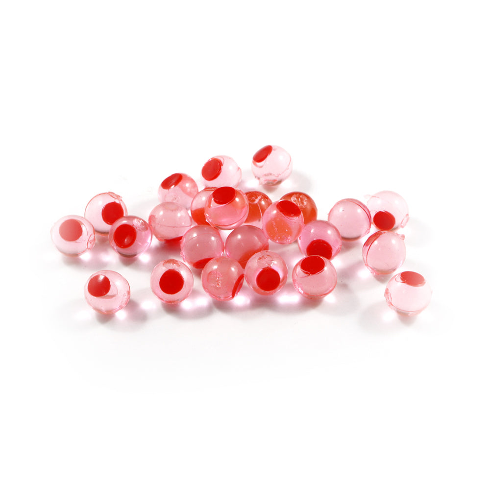 Embryo Soft Beads : Candy Apple with Red Dot.