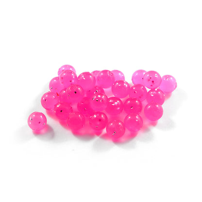 Glitter Bomb Soft Beads : Cerise Pink