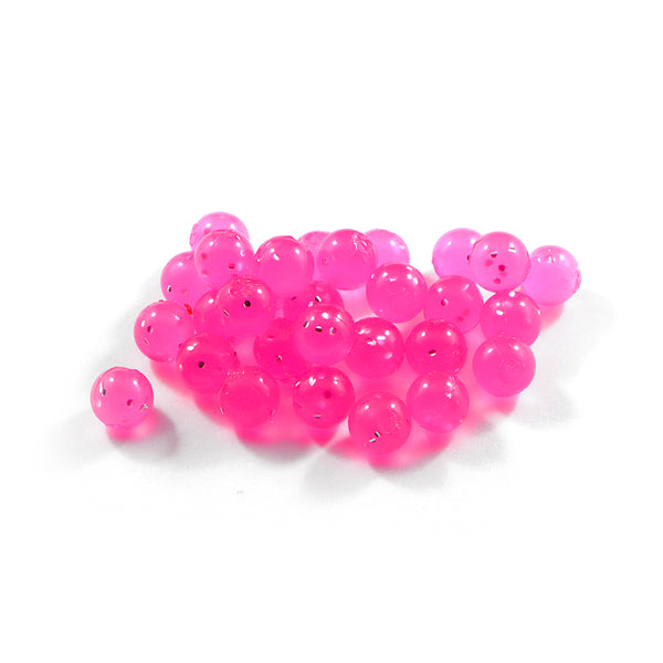 Glitter Bomb Soft Beads : Cerise Pink