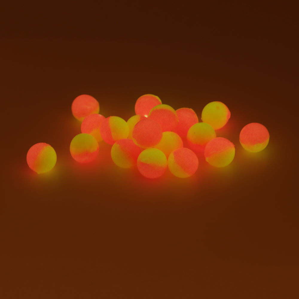 50/50 Soft Beads: Glow Chartreuse/Glow Hot Pink.