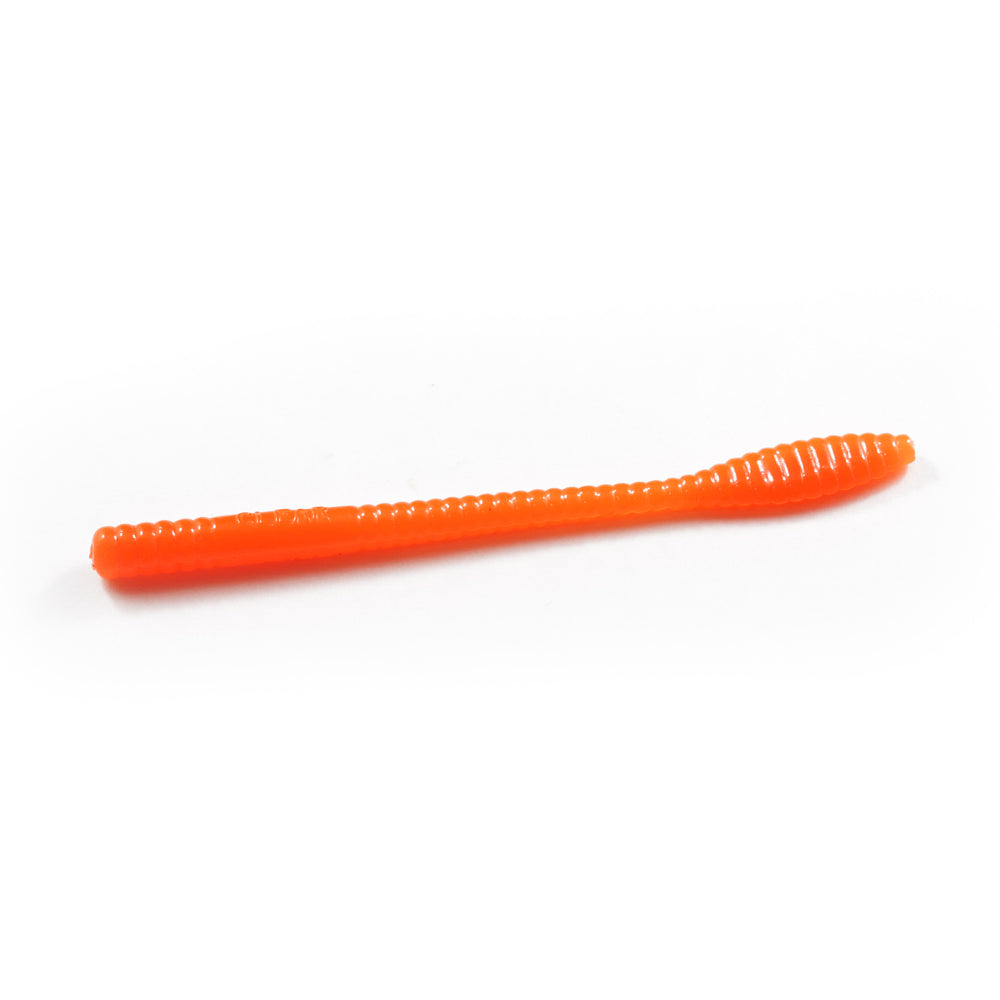 Ultra-Light Steelhead Worms: Hot Orange