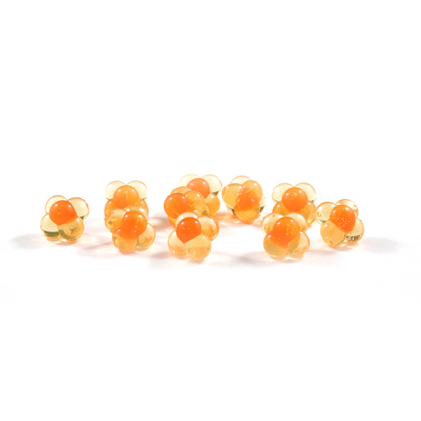 Embryo Egg Clusters: Natural Orange/Orange Dot