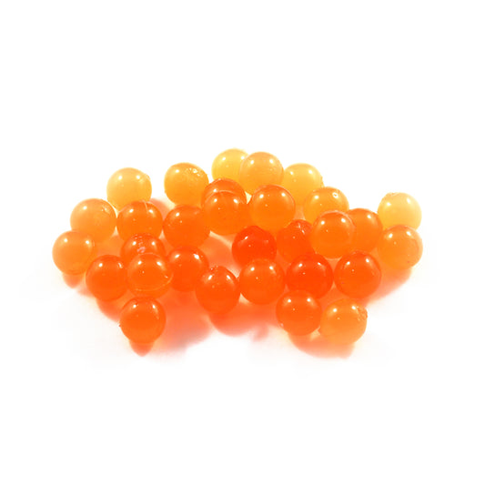 Soft Beads : Pumpkin or light orange soft beads