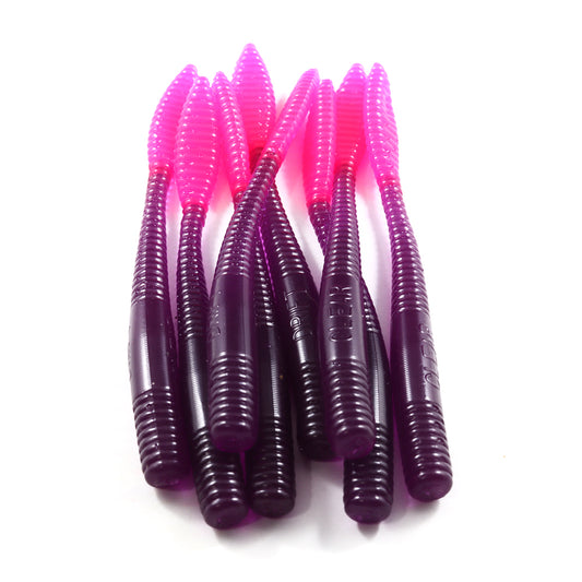 Steelhead Worms: Purple/Hot Pink Tail