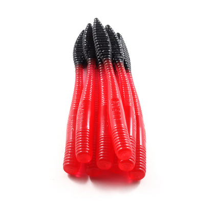 Steelhead Worms: Red/Black Tail
