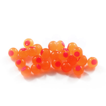 Embryo Soft Beads: Steely Candy. ; Steelhead Candy Soft Beads