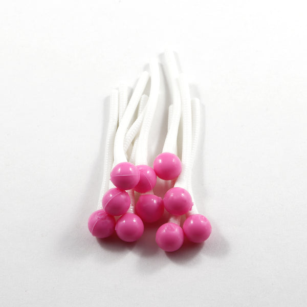Egg Tails : Bubble Gum/White.