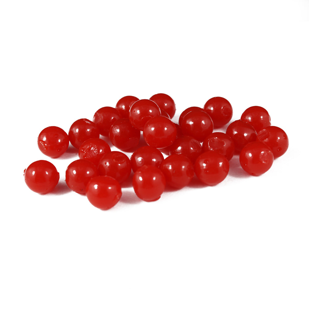 Cleardrift Blood Red soft beads, ideal for targeting Chinook, Coho, and Chum salmon.